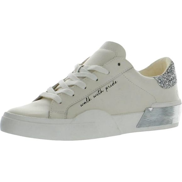 Dolce Vita Shoes - Dolce Vita Womens Zina Silver Leather Casual and Fashion Sneakers Shoes NWT